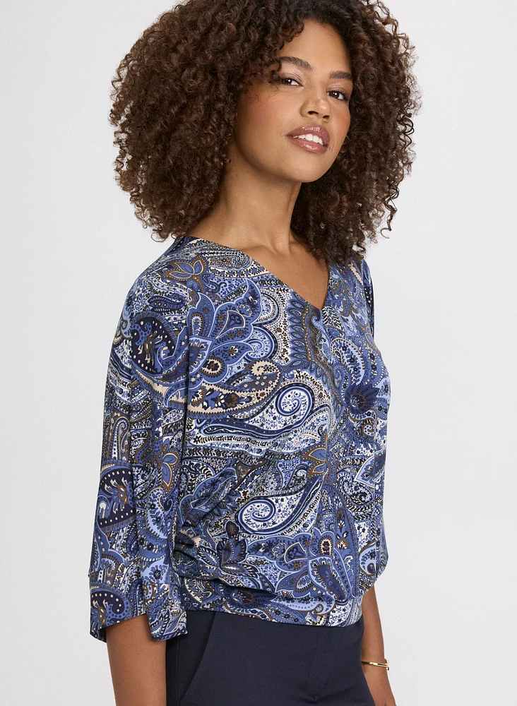 Blouse à motif paisley
