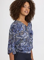 Blouse à motif paisley