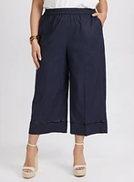 Stretch-Linen Culottes