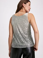 Camisole à séquins effet ombré