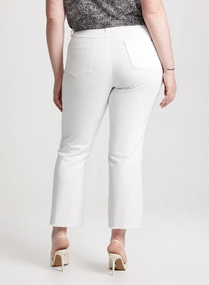 Joseph Ribkoff - Frayed Hem Straight Leg Jeans