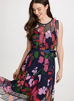 Robe florale courte