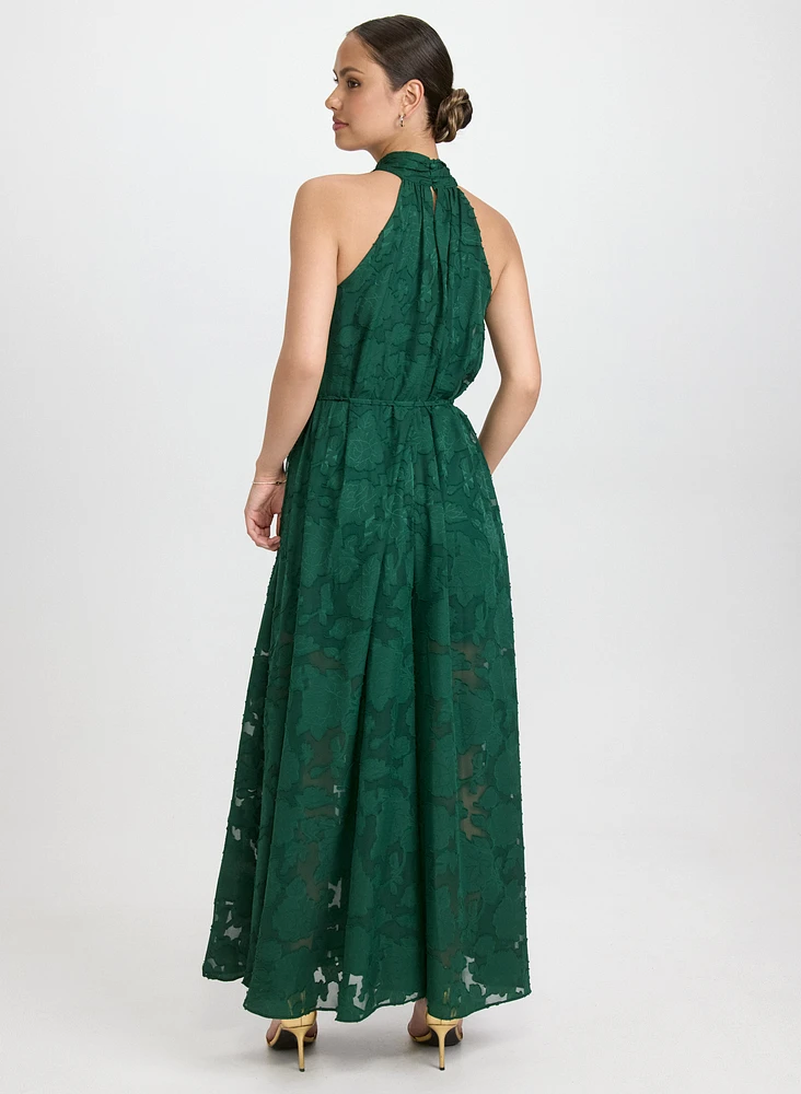 Floral Halter Neck Jumpsuit
