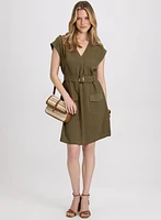 Robe poches cargo à ceinture