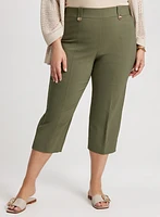 Side Slit Pull-On Capris