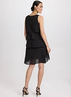 Tiered Chiffon Dress