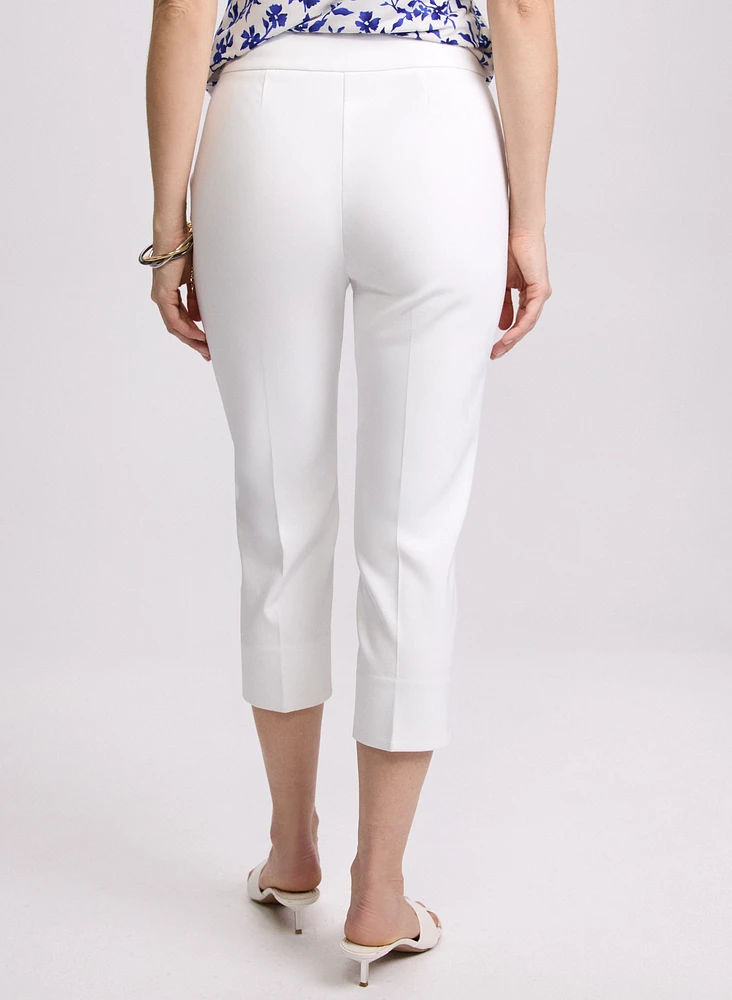 Studded Cotton-Blend Capris