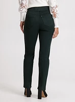 Pull-On Straight Leg Jeans