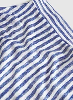Striped Drawstring Top
