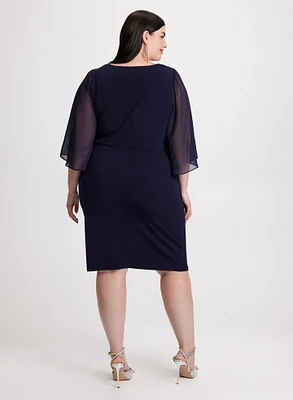 Asymmetric Neckline Short Dress