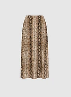 Snake Print Maxi Skirt