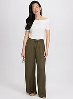 Olivia Satin Wide-Leg Pants