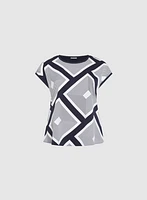 Geometric Print Top