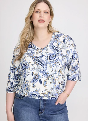 Haut à motif paisley