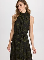 Floral Mock Neck Dress