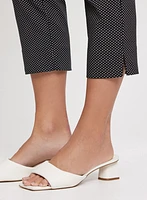 Pull-On Micro Dot Capri Pants