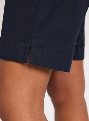 Cotton-Blend Drawstring Shorts