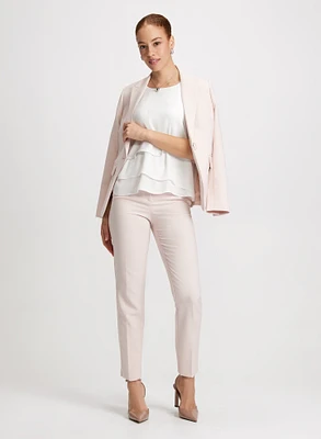 Blouse étagée et pantalon  fente