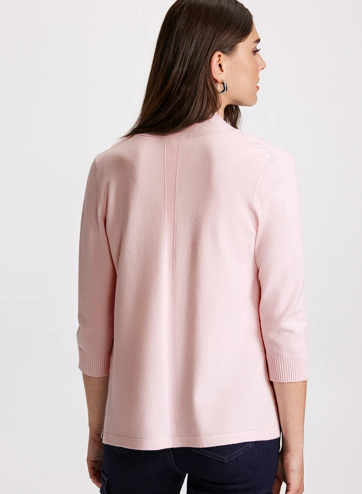 Cardigan en tricot pointelle