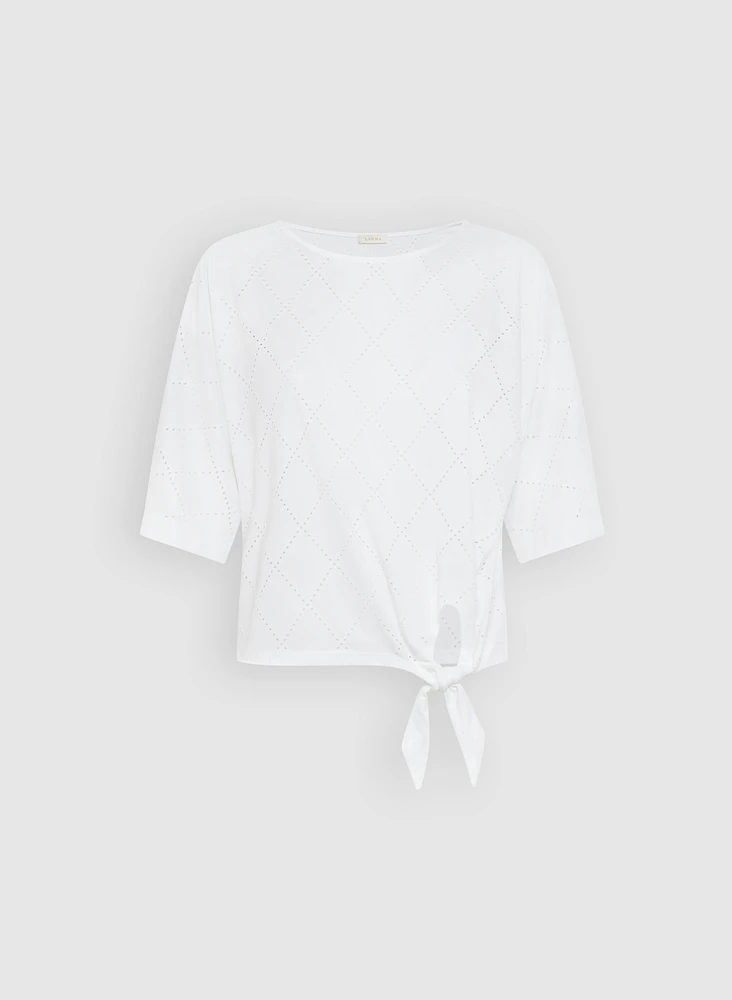 Haut à motif ajouré