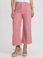 Cropped Flare-Leg Jeans