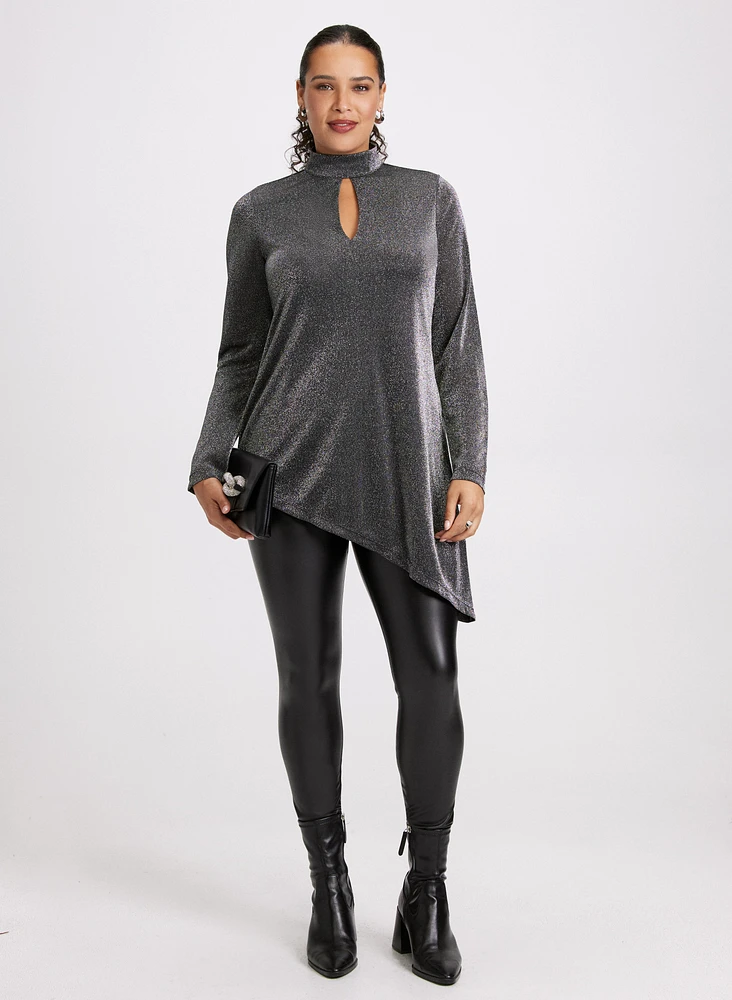 Metallic Asymmetrical Tunic