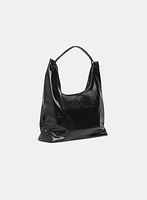 Vegan Leather Handbag & Pouch Set
