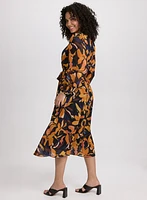 Robe florale en chiffon