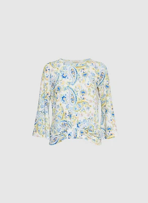 Paisley Print Top