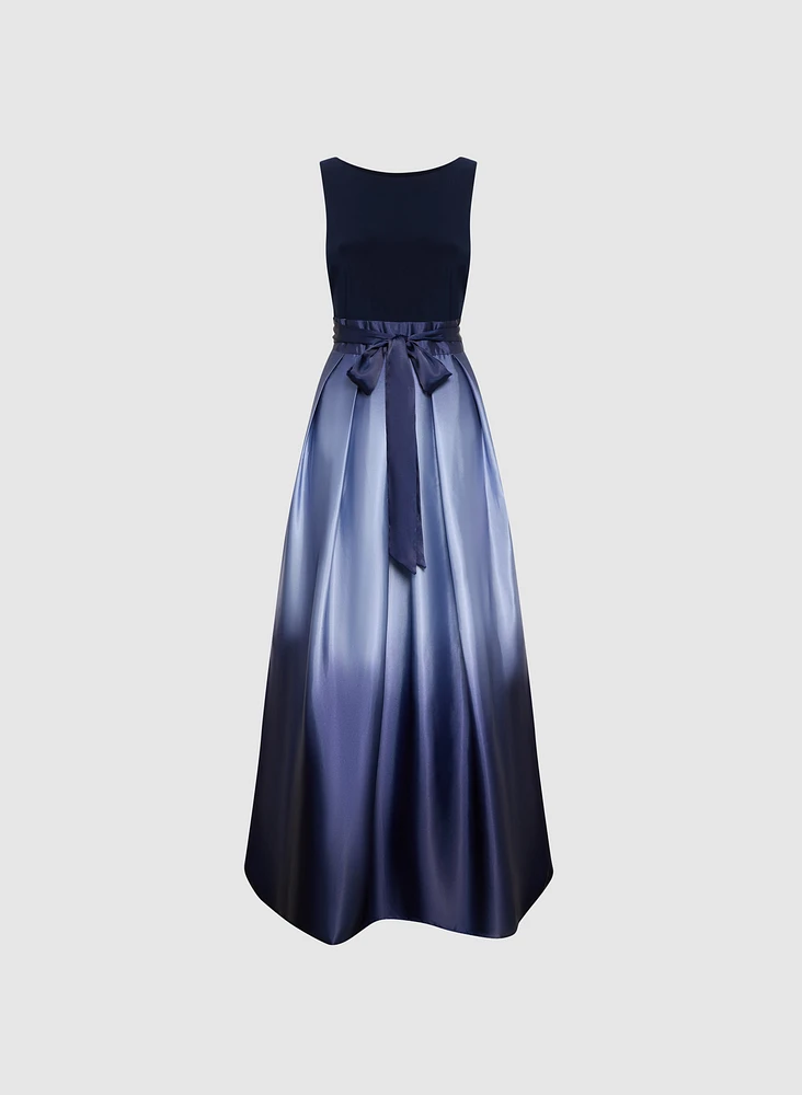 Ombre Effect Evening Dress