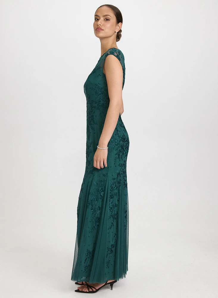 Floral Embroidered Dress