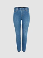 Slim Leg Pull-On Jeans