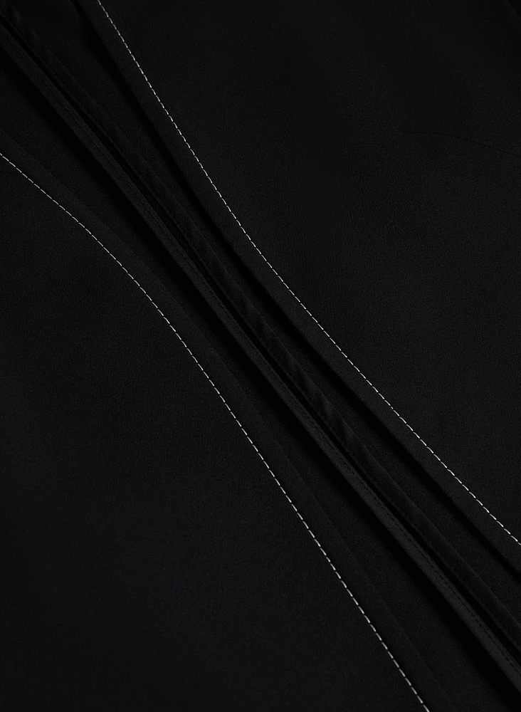 Twill Collarless Jacket