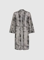 Veste en filet à motif géométrique