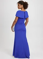 Robe à effet cape