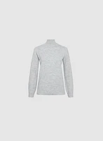 Pull en tricot à col montant