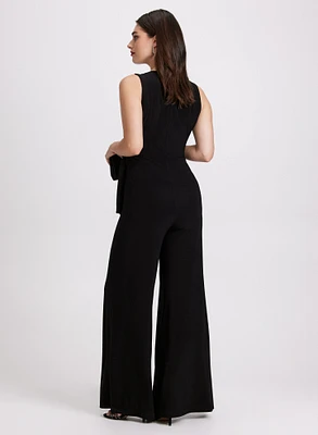 Embellished Wide-Leg Jumpsuit