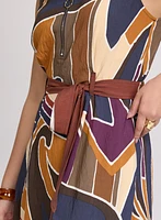 Robe à motif abstrait