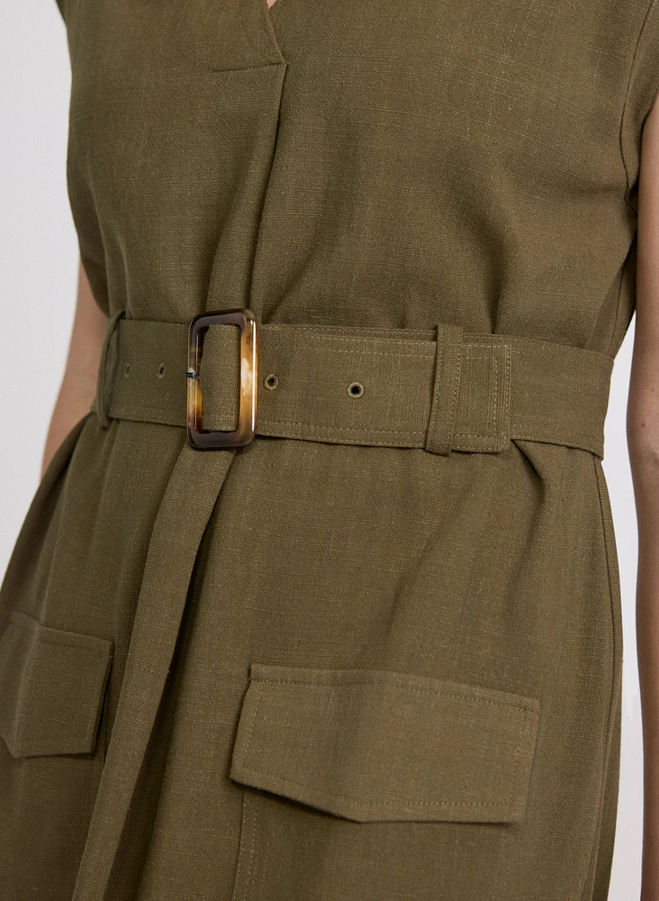 Robe poches cargo à ceinture