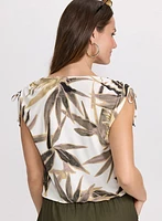 Leaf Print Top