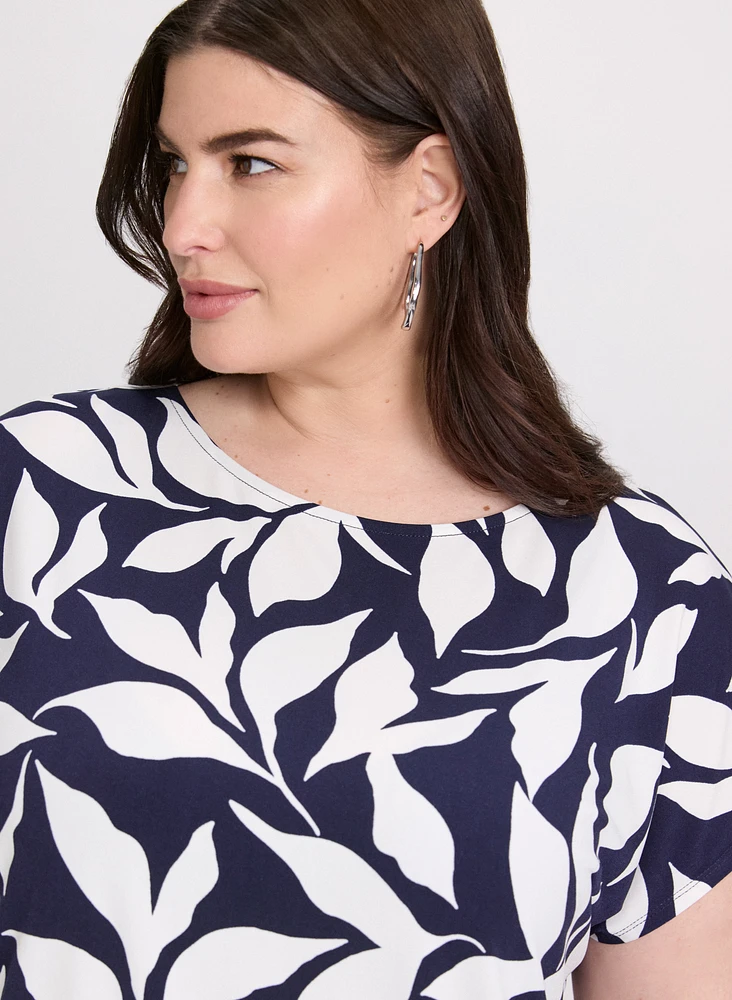 Leaf Print Top