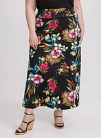 Jupe florale en jersey