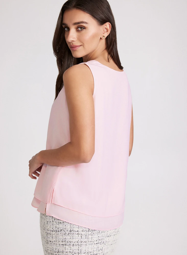 Layered Crepe Blouse
