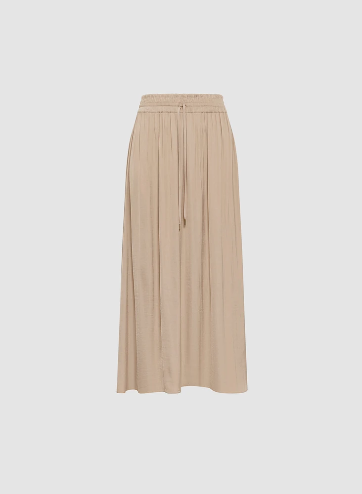 Jupe longue à taille élastique