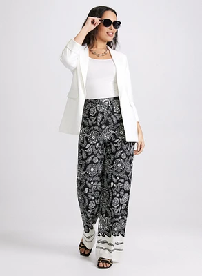 Open Front Blazer & Olivia Paisley Pants