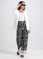 Open Front Blazer & Olivia Paisley Pants