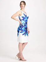 Robe courte à imprimé floral