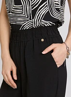Pull-On Wide-Leg Pants