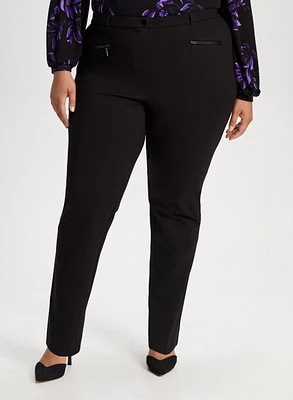 Mia Zip Detail Pants - Regular