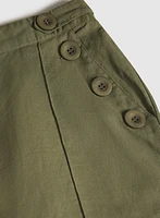 Linen-Blend Bermuda Shorts